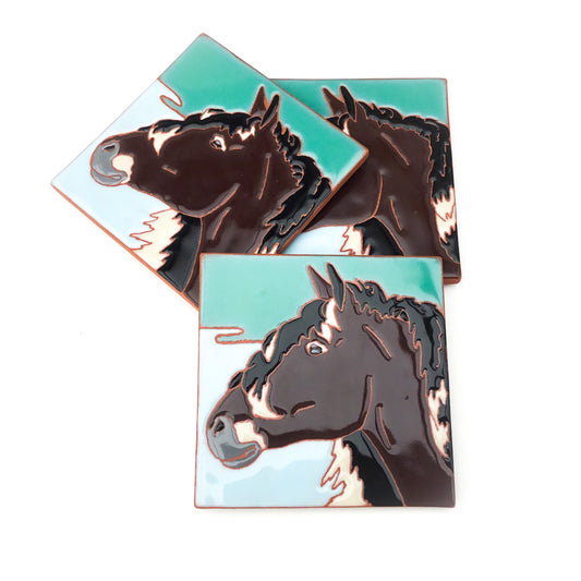 Sable Island Horse Coaster / Horse Trivet