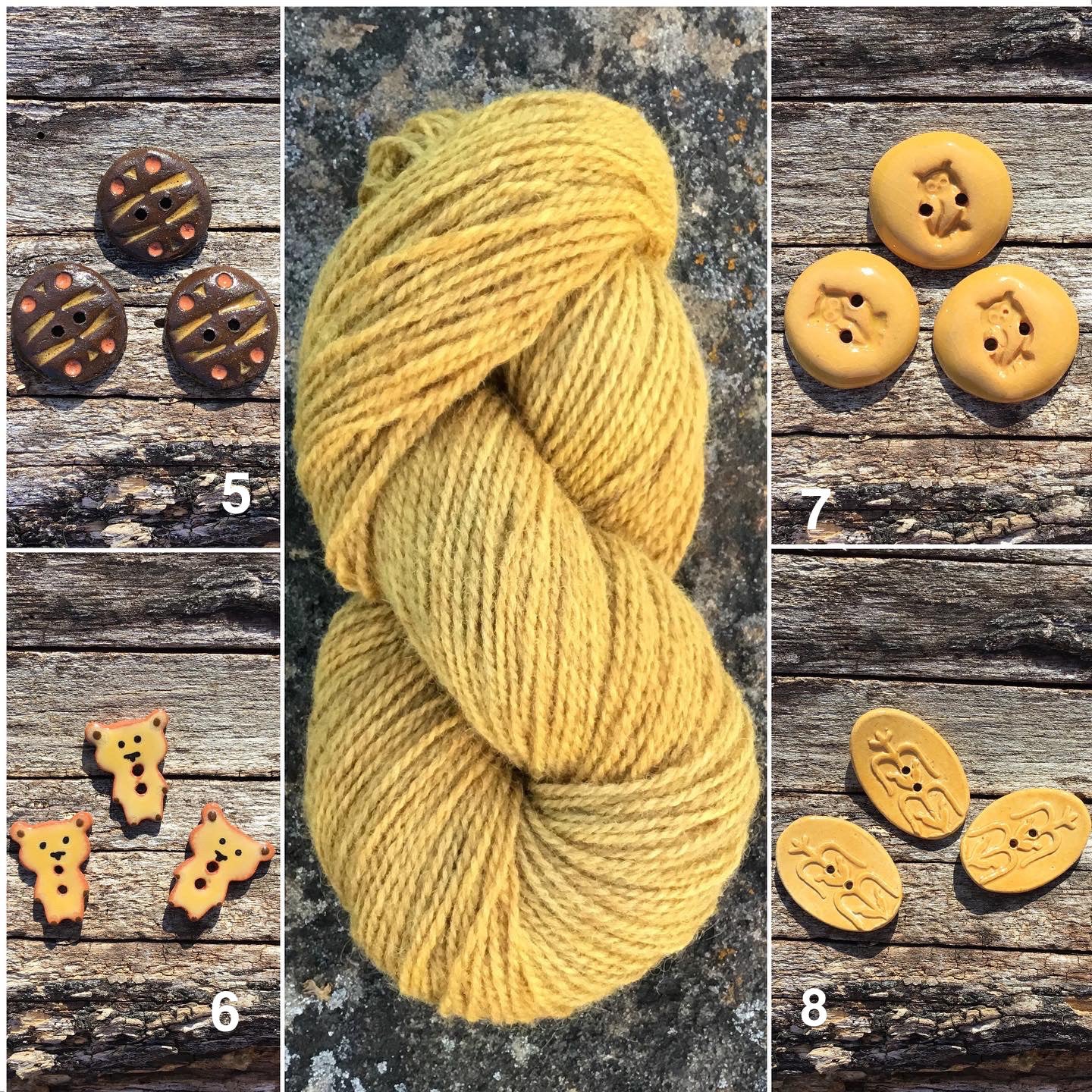 Autumn Oak - Worsted Wool Yarn (40Merino 60 Romney) 2 ply - 4 oz skeins