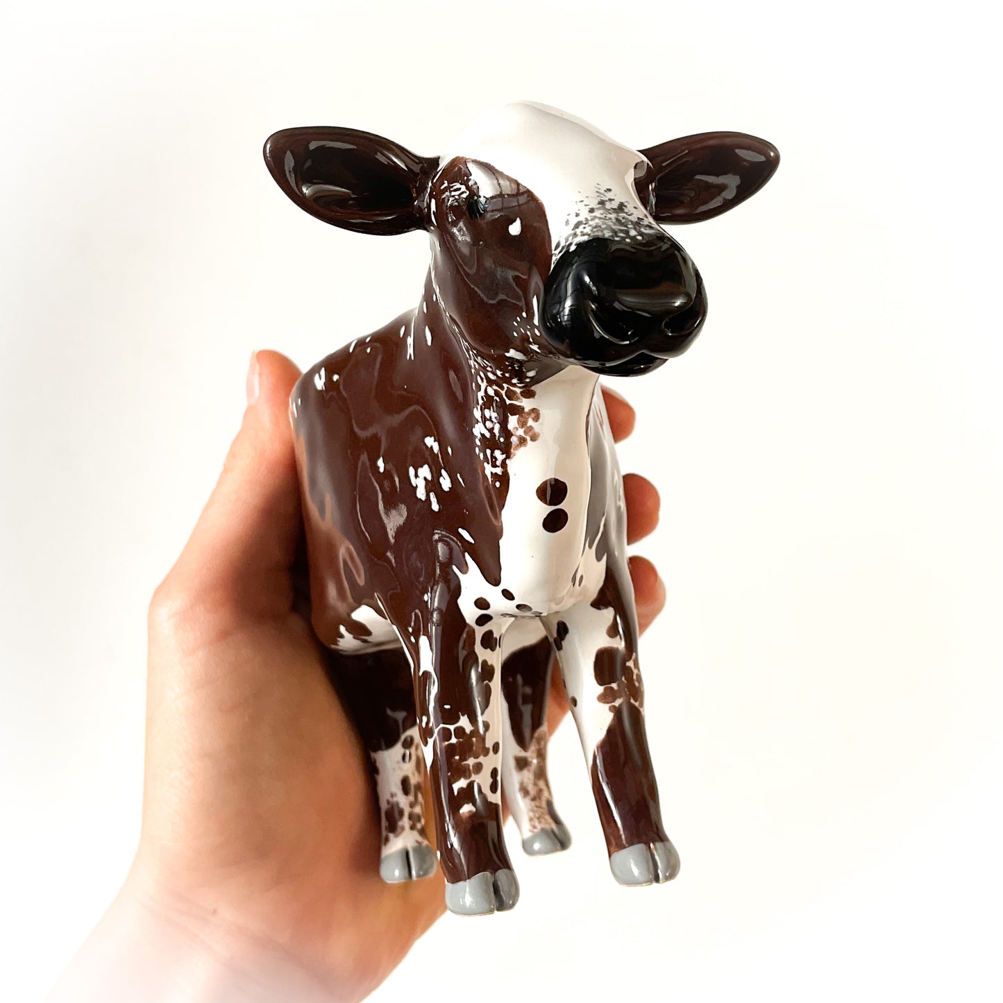 *CUSTOM LISTING* - Ceramic Dairy Cow Planter