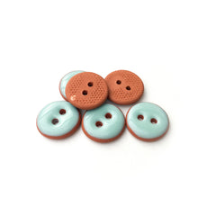 Load image into Gallery viewer, Light Turquoise Clay Buttons - 5/8&quot;