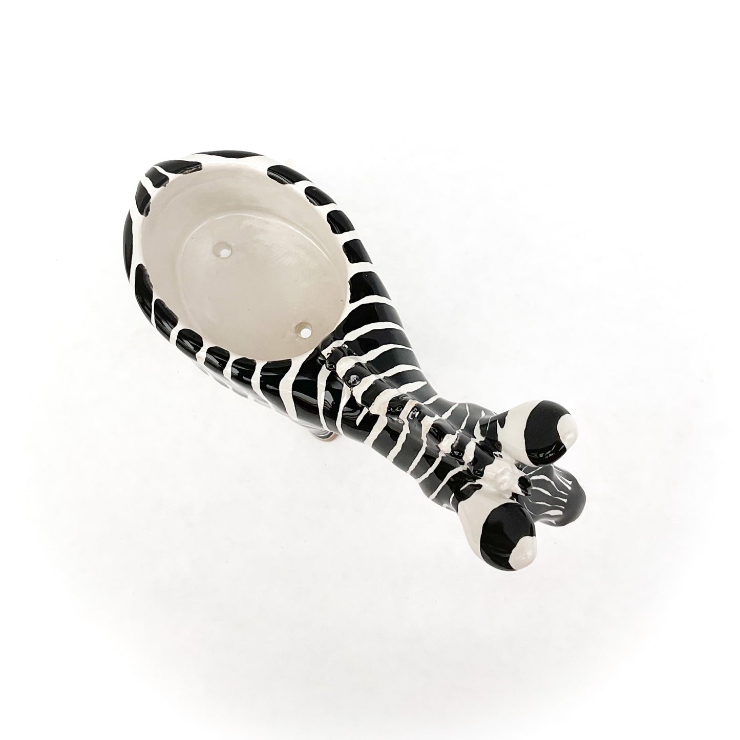 Zebra Pot - Ceramic Zebra Planter