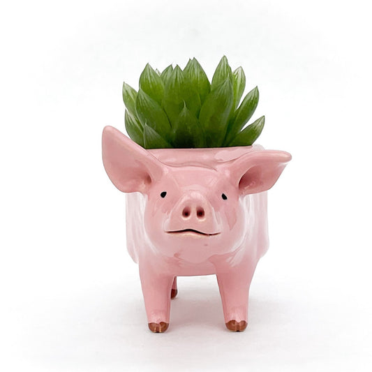 Pink Yorkshire Pig Pot