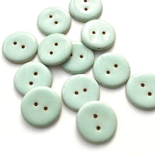 Load image into Gallery viewer, Light Aqua Stoneware Buttons - 1 1/16&quot;