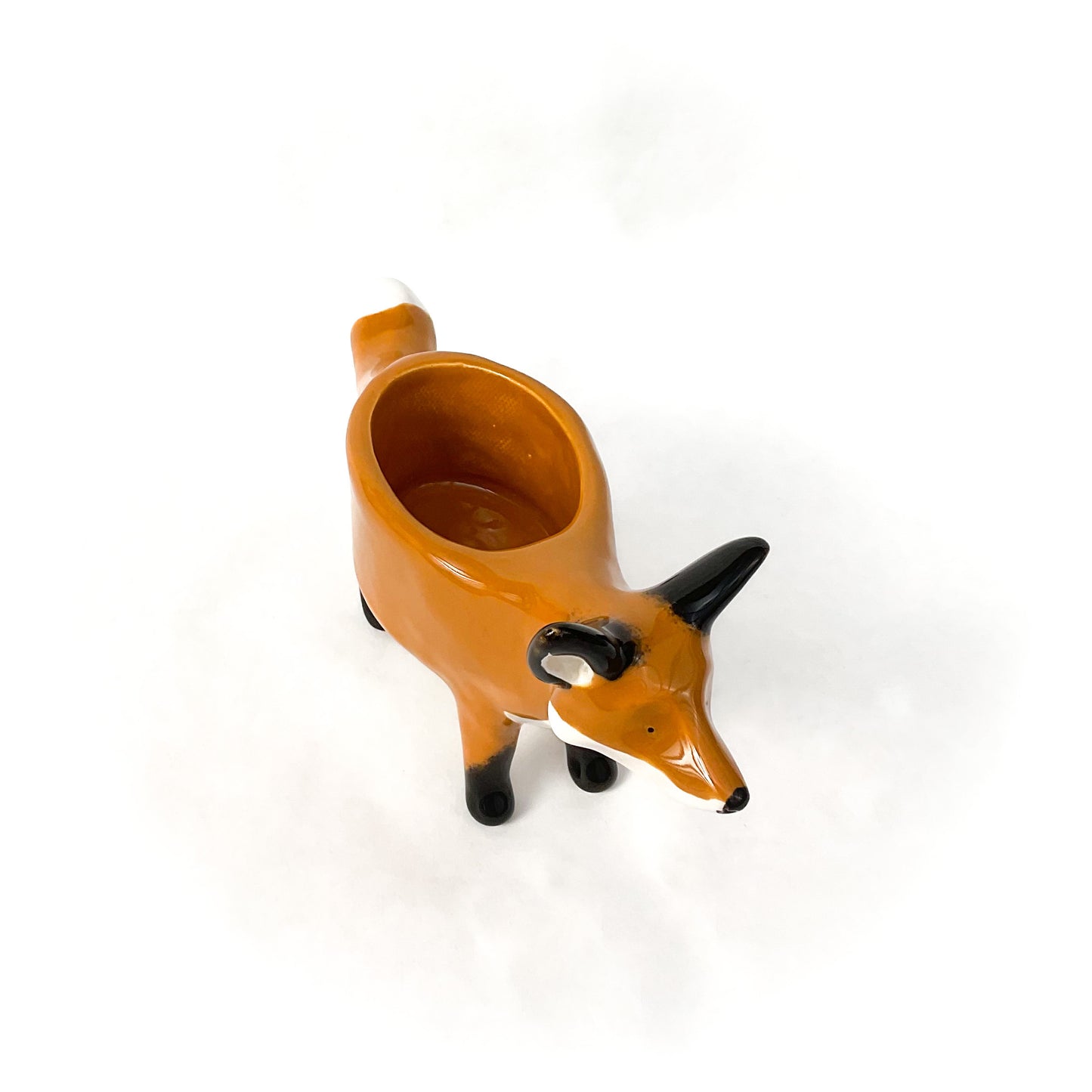 Red Fox Ceramic Planter
