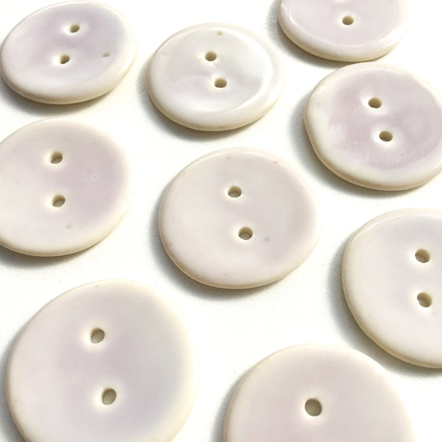 Lightest Purple Porcelain Buttons - 1"
