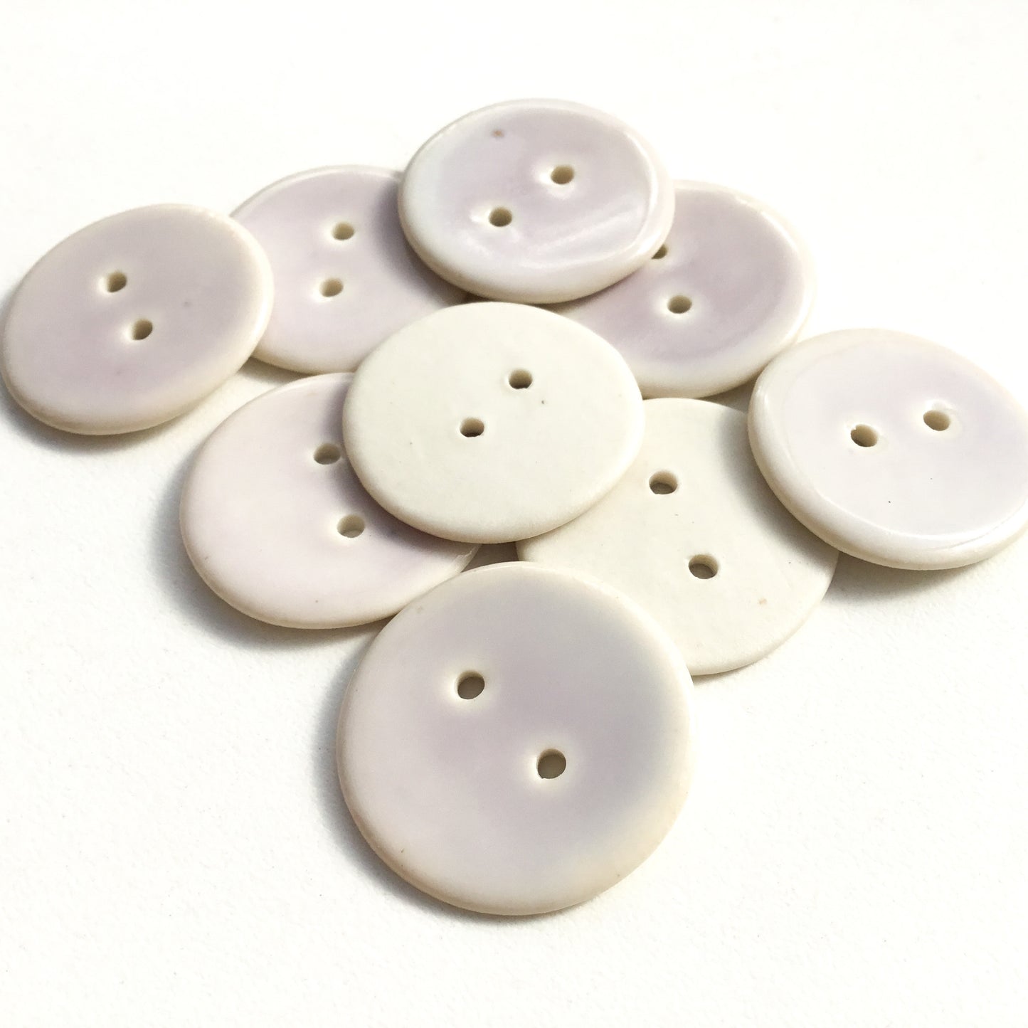 Lightest Purple Porcelain Buttons - 1"