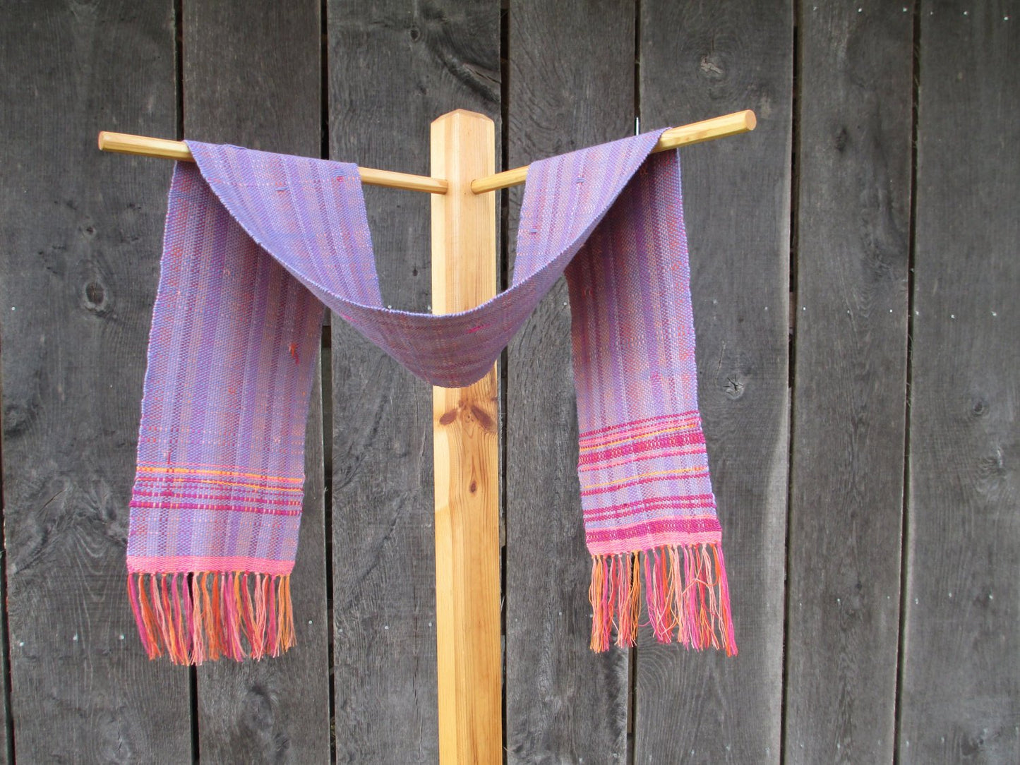 Handwoven scarf - Spring Beauty