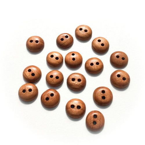 Cherry Wood Buttons - 1/2