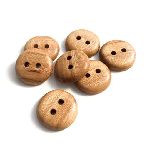 American Elm Wood Buttons - 3/4