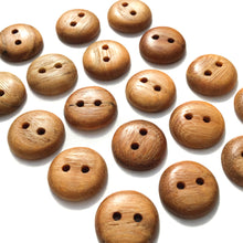 Load image into Gallery viewer, Lightly Spalted American Elm Wood Buttons - 5/8”