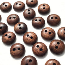 Load image into Gallery viewer, Black Walnut Wood Buttons - 1/2&quot;