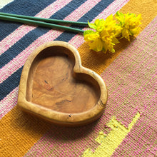 Load image into Gallery viewer, Wooden Heart Dish - 6.5&quot;