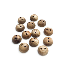 Load image into Gallery viewer, Sassafras Wood Buttons - 3/4&quot; Pillowed - 5/16&quot; thick