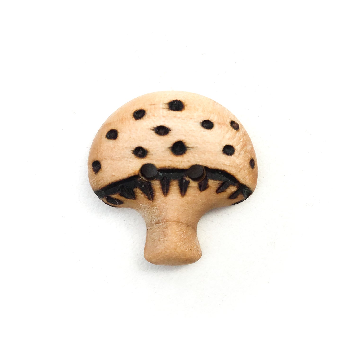 Wooden Mushroom Buttons -15/16"