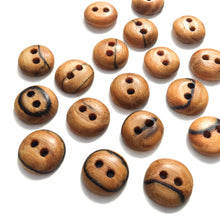 Load image into Gallery viewer, Spalted American Elm Wood Buttons - 1/2&quot;