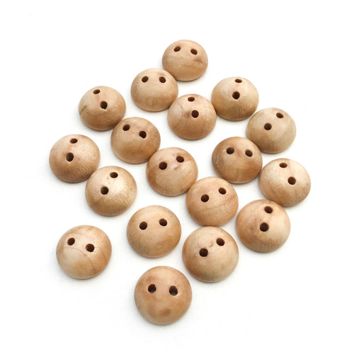 Maple Wood Buttons - 3/4
