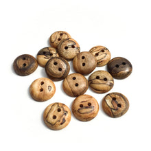 Load image into Gallery viewer, Spalted Ash Wood Buttons - 7/8”