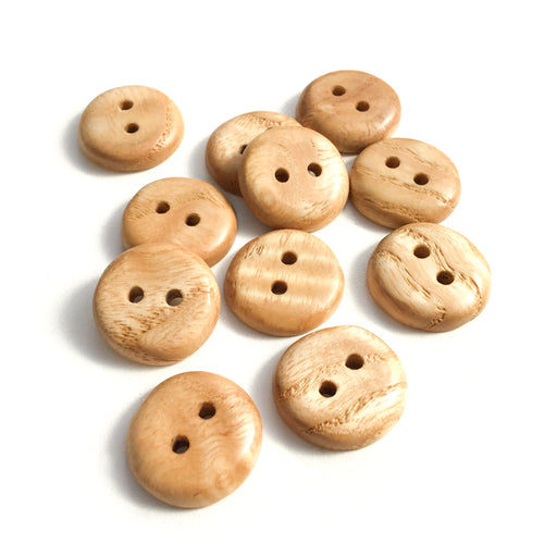 Ash Wood Buttons - 3/4