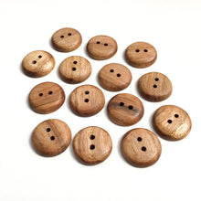 Load image into Gallery viewer, Butternut Wood Buttons - 1&quot;