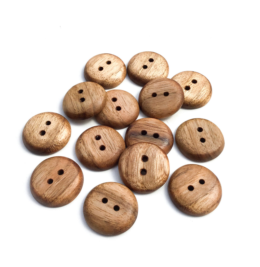 Butternut Wood Buttons - 1
