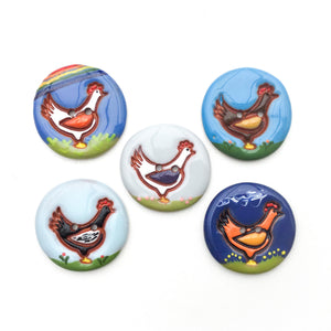 Backyard Chickens Button Collection