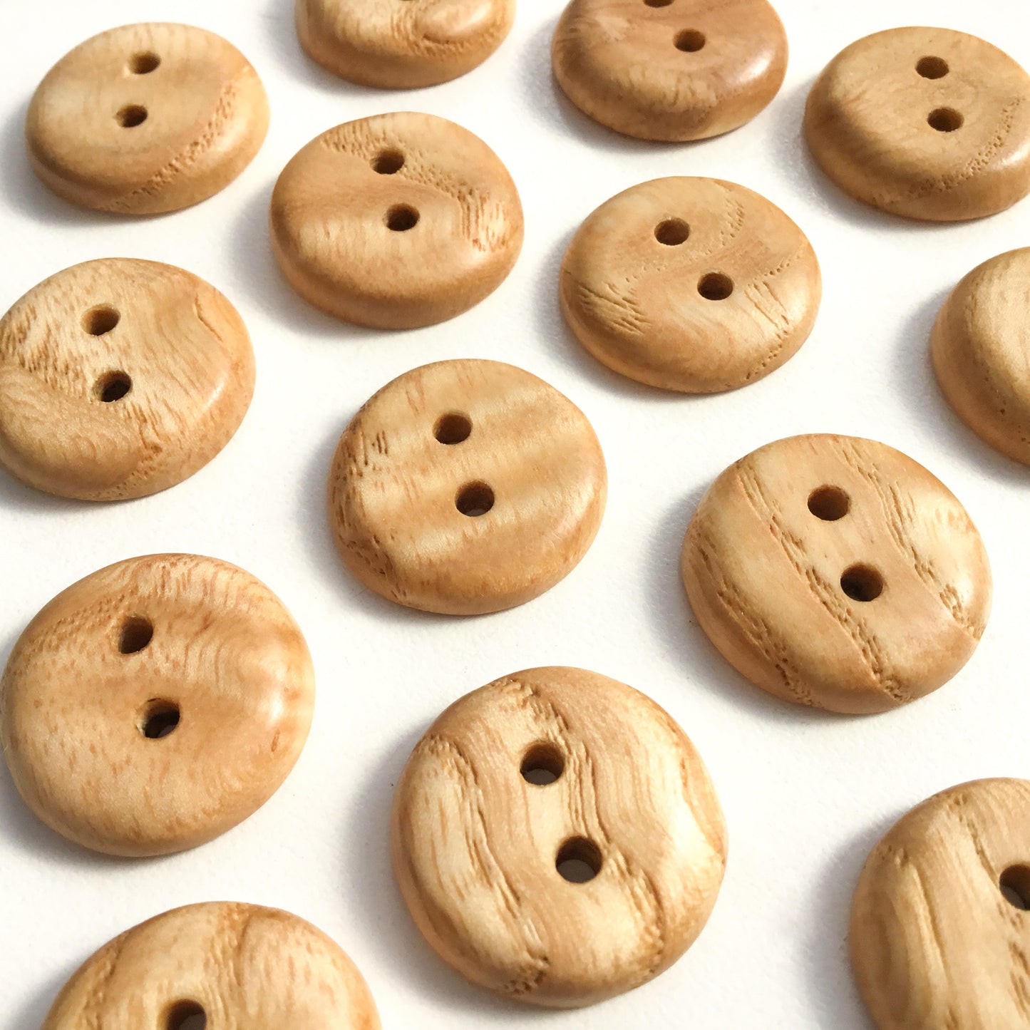Ash Wood Buttons - 3/4"