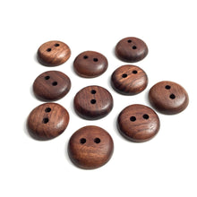 Load image into Gallery viewer, Black Walnut Wood Buttons - 7/8”
