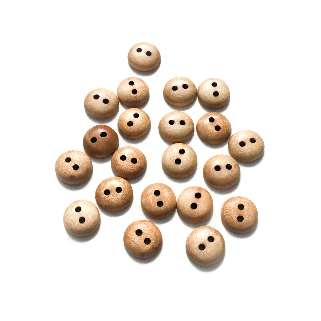 Maple Wood Buttons - 1/2