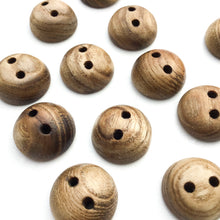 Load image into Gallery viewer, Sassafras Wood Buttons - 3/4&quot; Pillowed - 5/16&quot; thick
