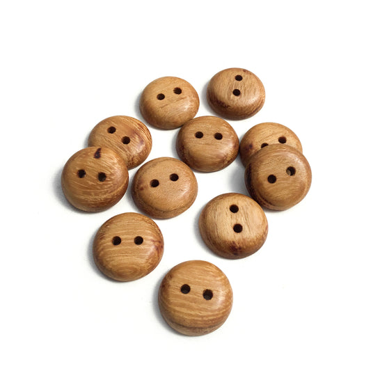 Black Locust Wood Buttons - 7/8”