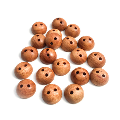 Honey Locust Wood Buttons - 3/4